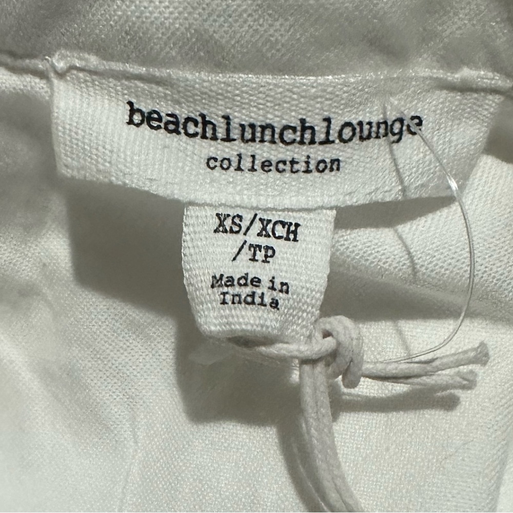 Beach Lunch Lounge White Long Sleeve
Button Down Shirt XS NWT - Picture 9 of 11